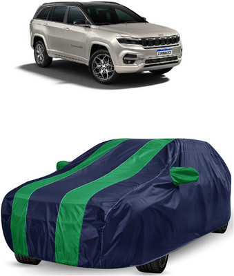 ANTOFY Car Cover For Jeep Commander (With Mirror Pockets)(Green, Blue)