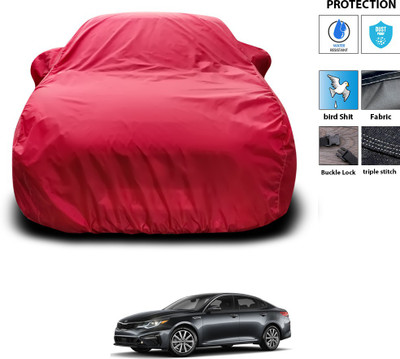 GOSHIV-car and bike accessories Car Cover For Kia Optima (With Mirror Pockets)(Maroon)