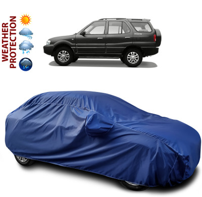 GOSHIV-car and bike accessories Car Cover For Tata Safari Storme (With Mirror Pockets)(Blue)