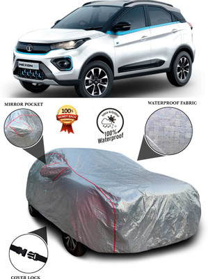 PAGORA Car Cover For Tata Nexon (With Mirror Pockets)(Silver)