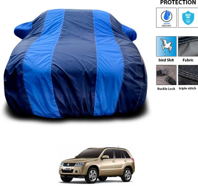 CODOKI Car Cover For Maruti Suzuki Grand Vitara (With Mirror Pockets)(Blue)