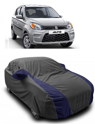 ANTOFY Car Cover For Maruti Suzuki Alto 800 VXI Plus Petrol (With Mirror Pockets)(Grey, Blue)