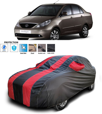 PAGORA Car Cover For Tata Indigo CS (With Mirror Pockets)(Red)