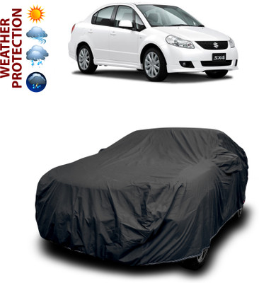 PAGORA Car Cover For Maruti Suzuki SX4 (With Mirror Pockets)(Black)