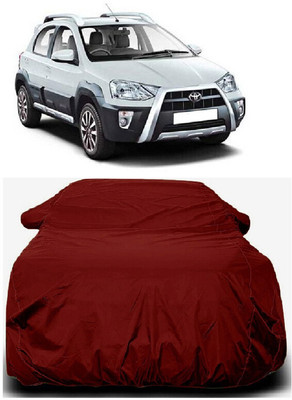 Autoprime Car Cover For Toyota Etios Cross 1.4L GD Diesel (With Mirror Pockets)(Maroon)