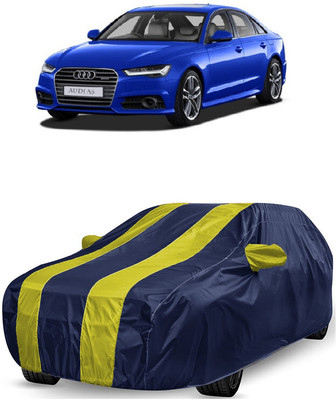 ANTOFY Car Cover For Audi A6 35 TDI Matrix Edition (With Mirror Pockets)(Yellow, Blue)