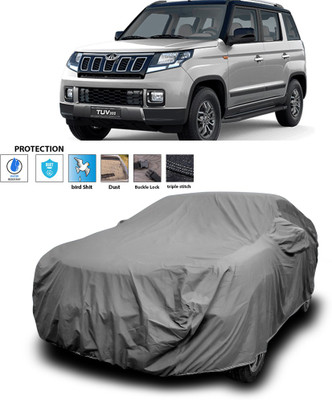 GOSHIV-car and bike accessories Car Cover For Mahindra TUV300 (With Mirror Pockets)(Grey)