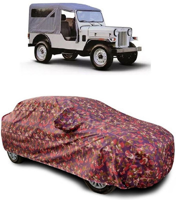 SUGASHRI Car Cover For Mahindra Commander 650 Di (With Mirror Pockets)(Multicolor)