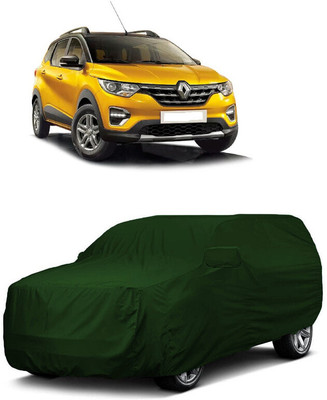 ANTOFY Car Cover For Renault Triber (With Mirror Pockets)(Green)