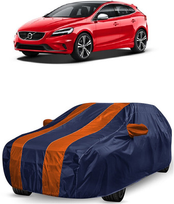 ANTOFY Car Cover For Volvo V40 D3 R-Design (With Mirror Pockets)(Orange, Blue)