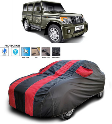 CODOKI Car Cover For Mahindra Bolero (With Mirror Pockets)(Red)