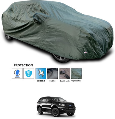 PAGORA Car Cover For Ford Endeavour (With Mirror Pockets)(Green)