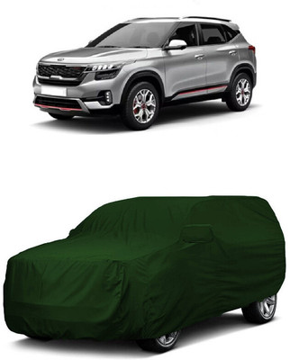 ANTOFY Car Cover For Kia Seltos GTX Plus 1.4 (With Mirror Pockets)(Green)