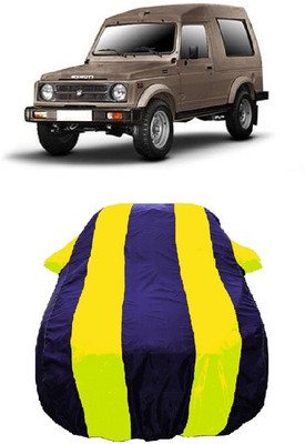 Wegather Car Cover For Maruti Suzuki Gypsy 1000 (With Mirror Pockets)(Yellow)