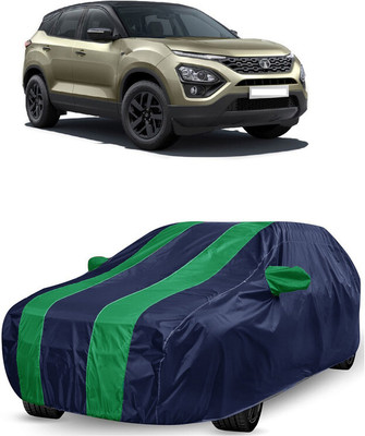 ANTOFY Car Cover For Tata Harrier XZ Plus Diesel (With Mirror Pockets)(Green, Blue)