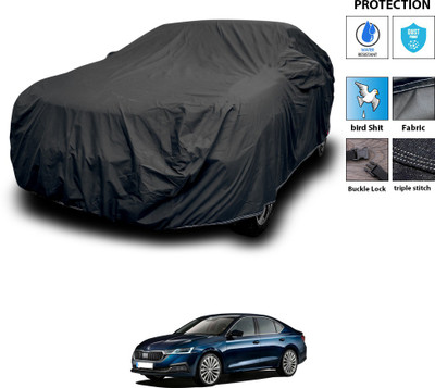 PAGORA Car Cover For Skoda Octavia (With Mirror Pockets)(Black)