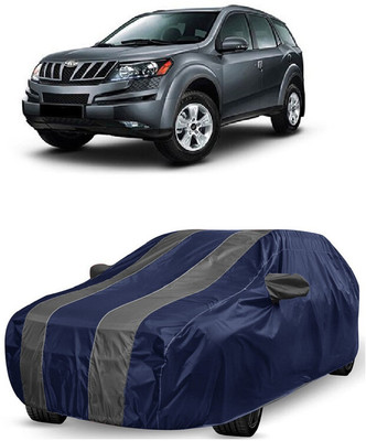 ANTOFY Car Cover For Mahindra XUV500 W8 2WD (With Mirror Pockets)(Grey, Blue)