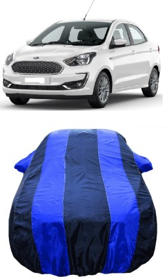 Wegather Car Cover For Ford Figo Aspire Titanium Automatic Petrol (With Mirror Pockets)(Blue)