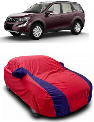 ANTOFY Car Cover For Mahindra XUV500 W10 1.99 mHawk (With Mirror Pockets)(Red, Blue)