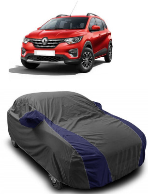 ANTOFY Car Cover For Renault Triber RXT Petrol (With Mirror Pockets)(Grey, Blue)