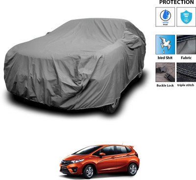 CODOKI Car Cover For Honda Jazz (With Mirror Pockets)(Grey)