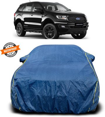 PAGORA Car Cover For Ford Endeavour (With Mirror Pockets)(Blue)