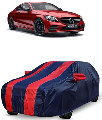 ANTOFY Car Cover For Mercedes Benz C-Class Coupe C43 AMG Petrol (With Mirror Pockets)(Red, Blue)