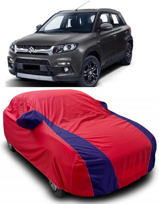 ANTOFY Car Cover For Maruti Suzuki Grand Vitara VDi Option (With Mirror Pockets)(Red, Blue)