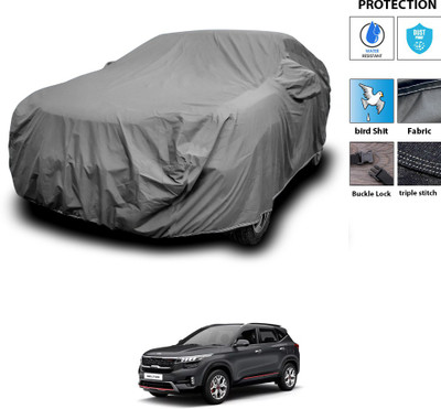 PAGORA Car Cover For Kia Seltos HTX 1.5 (With Mirror Pockets)(Grey)