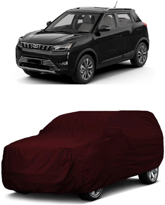 ANTOFY Car Cover For Mahindra XUV300 W8 Option Petrol (With Mirror Pockets)(Maroon)
