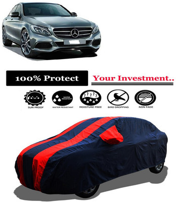 Amexride Car Cover For Mercedes Benz C-Class C220 CGI Avantgarde (With Mirror Pockets)(Red)