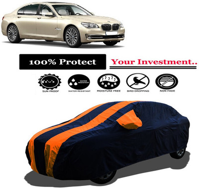 Amexride Car Cover For BMW 7 Series 750Li Eminence (With Mirror Pockets)(Orange)