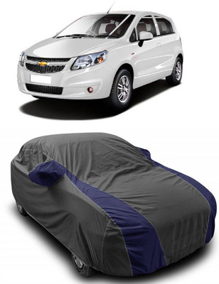 ANTOFY Car Cover For Chevrolet UVA (With Mirror Pockets)(Grey, Blue)