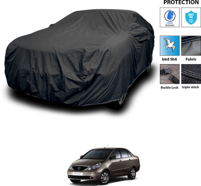 CODOKI Car Cover For Tata Indigo CS (With Mirror Pockets)(Black)