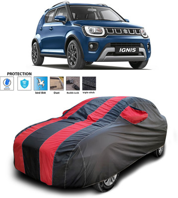 CODOKI Car Cover For Maruti Ignis (With Mirror Pockets)(Red)