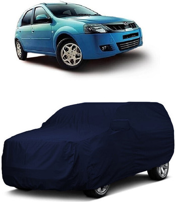 ANTOFY Car Cover For Mahindra E Verito D4 Electric (With Mirror Pockets)(Blue)