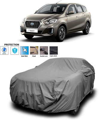 PAGORA Car Cover For Datsun GO Plus A (With Mirror Pockets)(Grey)
