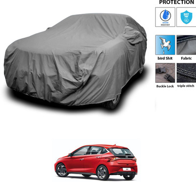 CODOKI Car Cover For Hyundai Elite i20 (With Mirror Pockets)(Grey)