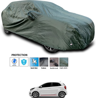 CODOKI Car Cover For Kia Picanto (With Mirror Pockets)(Green)