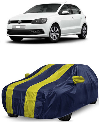 ANTOFY Car Cover For Volkswagen Polo 1.6 L (With Mirror Pockets)(Yellow, Blue)