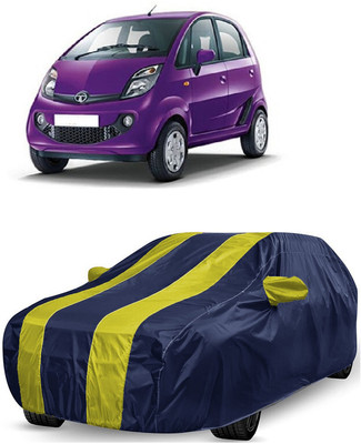 ANTOFY Car Cover For Tata Nano Genx (With Mirror Pockets)(Yellow, Blue)