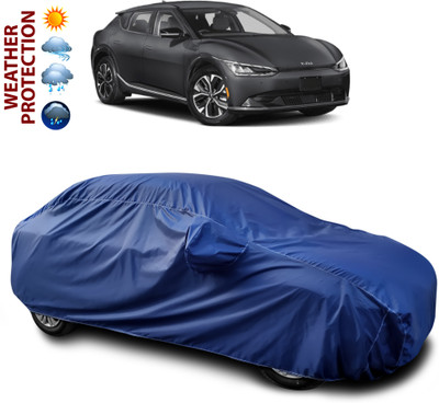 CODOKI Car Cover For Kia Universal For Hatchback (With Mirror Pockets)(Blue)