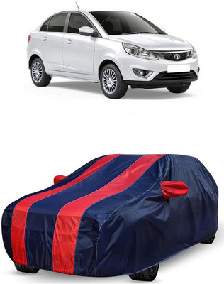 ANTOFY Car Cover For Tata Zest Revotron 1.2 XT Petrol (With Mirror Pockets)(Red, Blue)