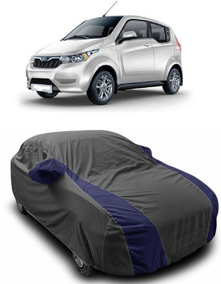 ANTOFY Car Cover For Mahindra e2o Plus P6 Electric (With Mirror Pockets)(Grey, Blue)