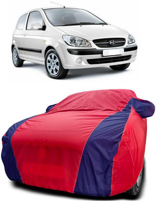 Autoprime Car Cover For Hyundai Getz Prime (With Mirror Pockets)(Red, Blue)