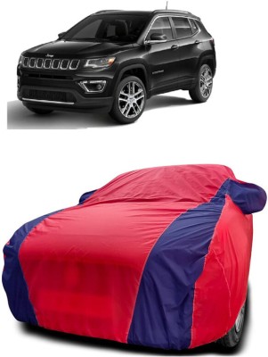 DIGGU Car Cover For Jeep Compass 2.0 Limited Option 4X4 Black Diesel (With Mirror Pockets)(Red, Blue)