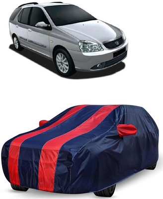 ANTOFY Car Cover For Tata Indica Marina (With Mirror Pockets)(Red, Blue)