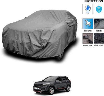 PAGORA Car Cover For Kia Seltos HTX 1.5 (With Mirror Pockets)(Grey)