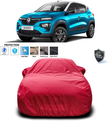 PAGORA Car Cover For Renault Kwid (With Mirror Pockets)(Maroon)