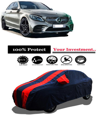 Amexride Car Cover For Mercedes Benz C200 (With Mirror Pockets)(Red)